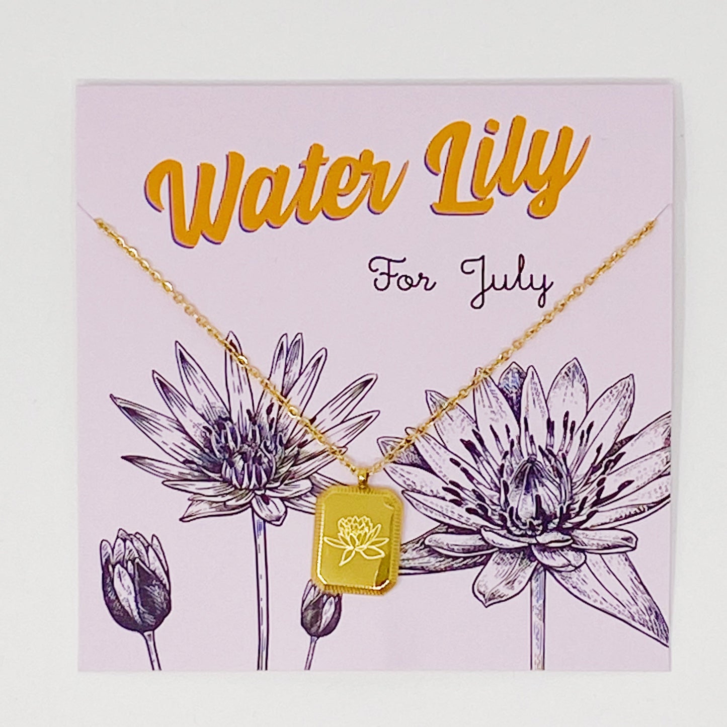 Birth Month Flower Pendant