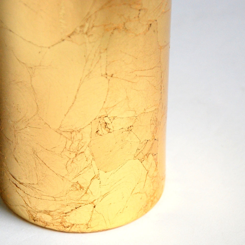 Gilt 9" Gold Cylinder Vase