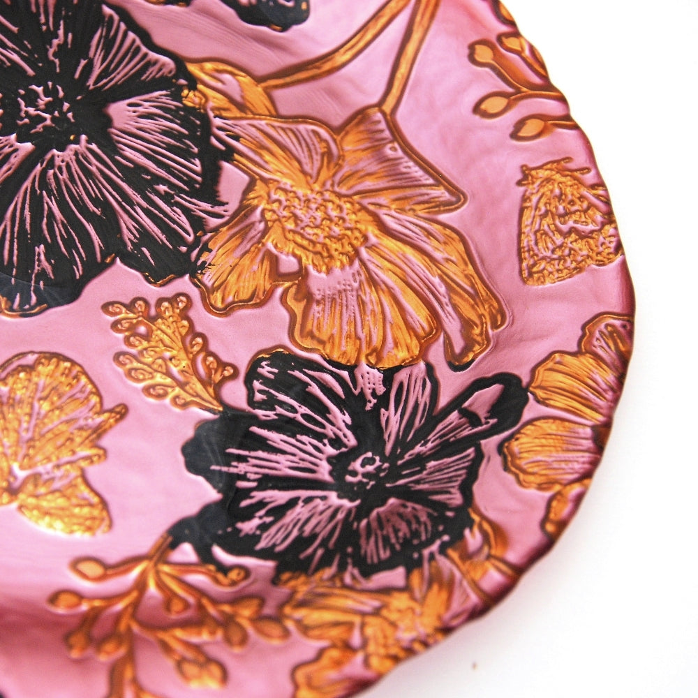 Papillon Floral Rose Gold App Plates 4-Set