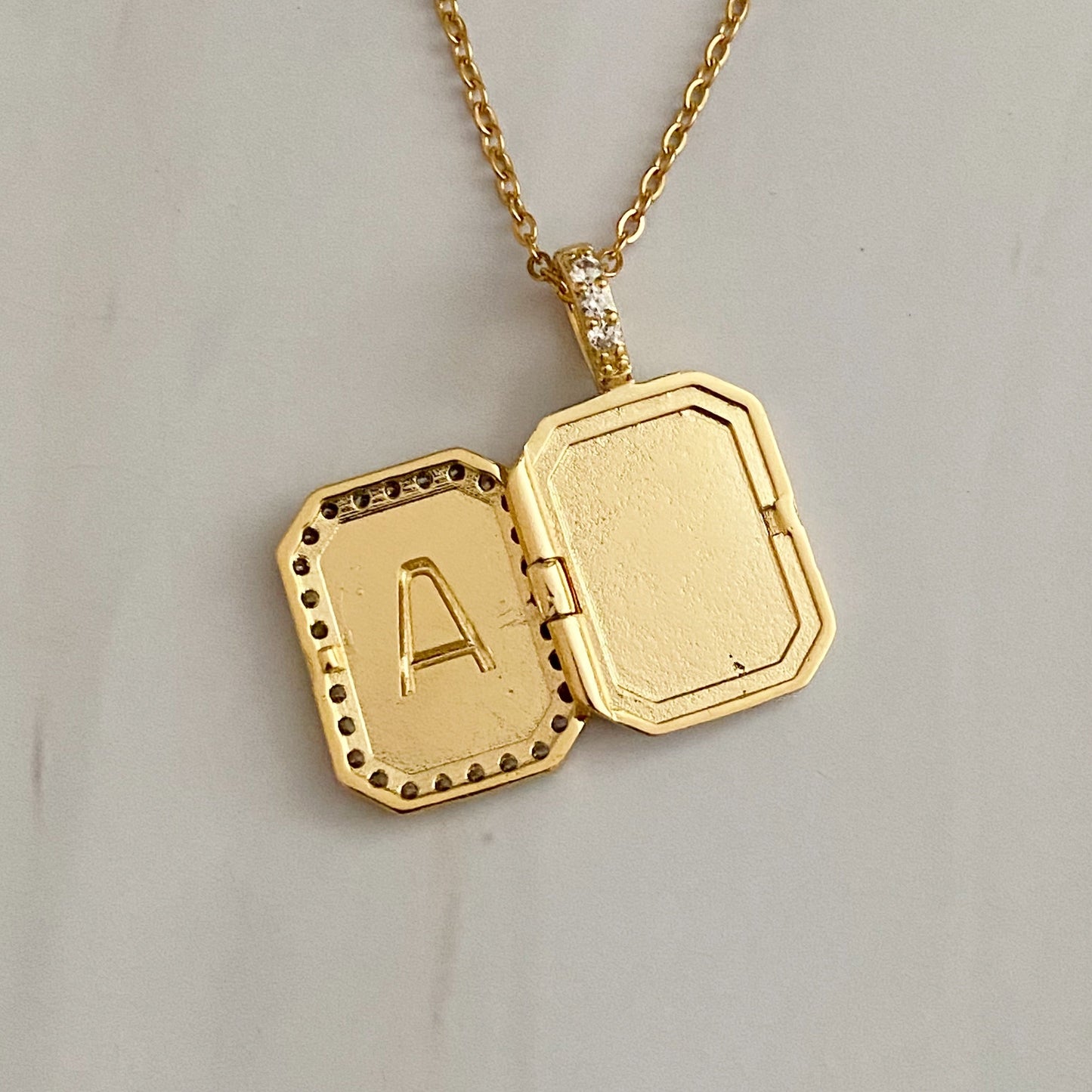 Deco Initial Locket