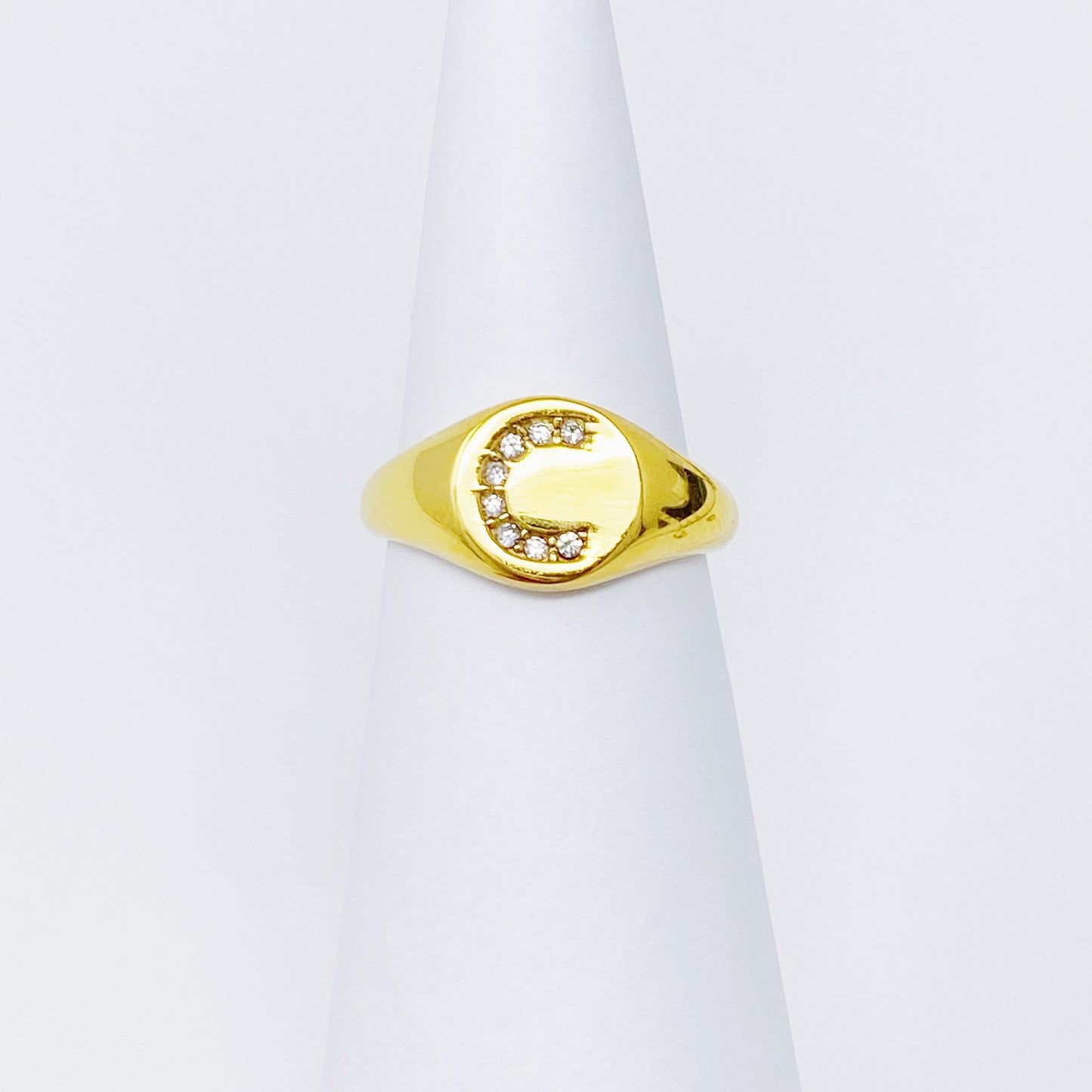 Initial Signet Ring
