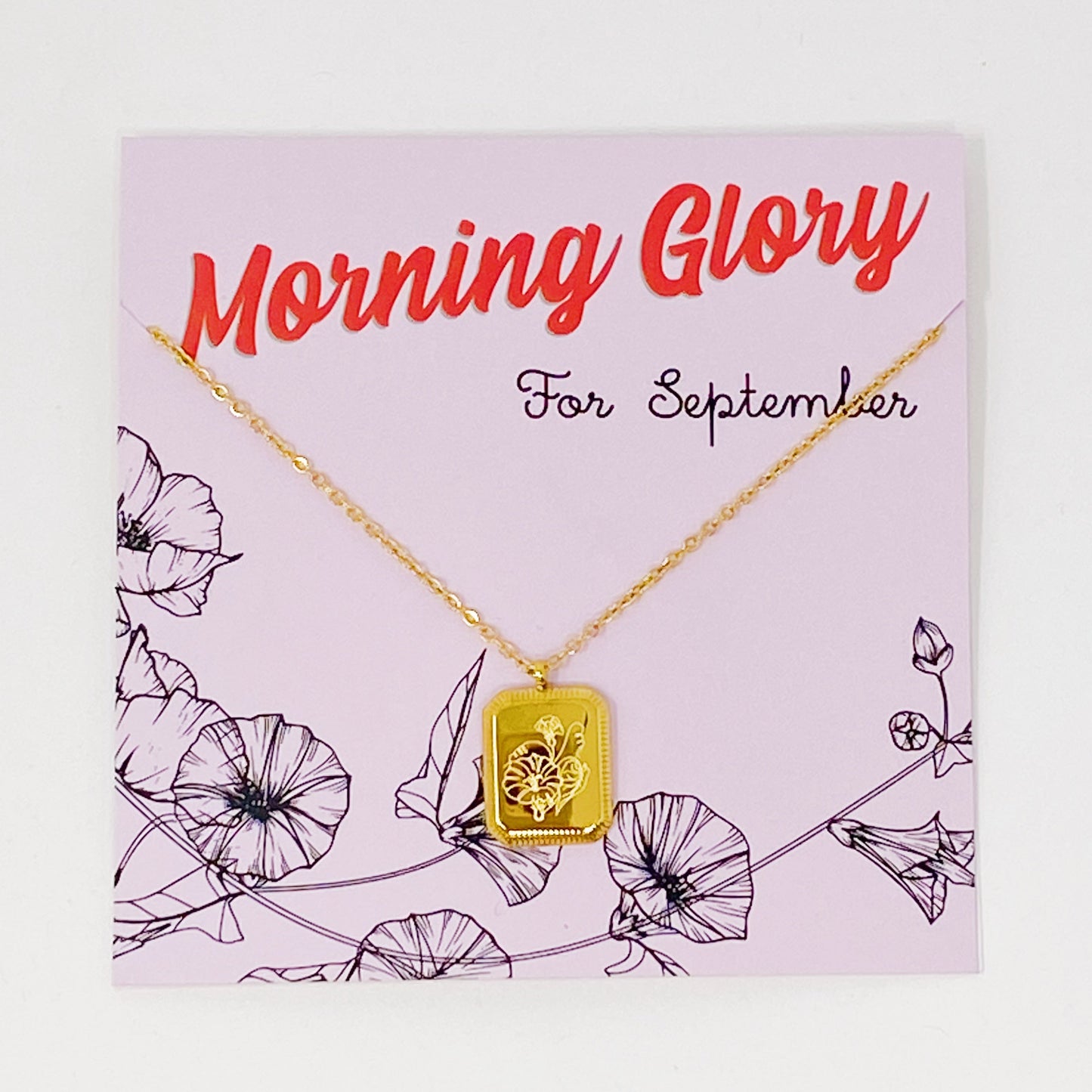 Birth Month Flower Pendant