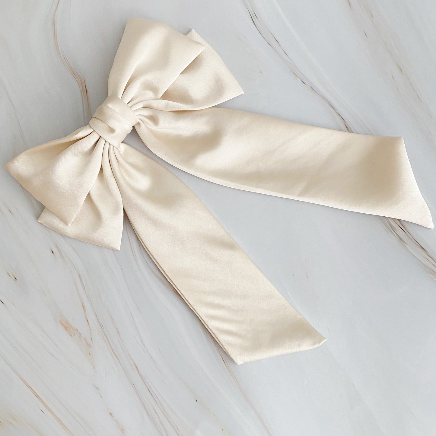 Satin Bow Clip