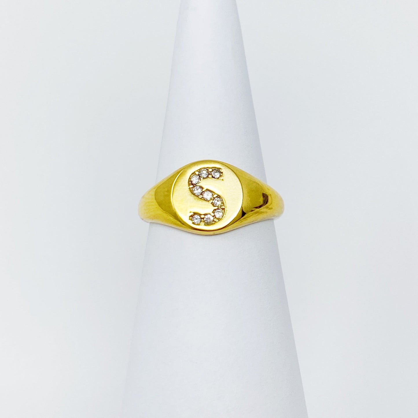 Initial Signet Ring