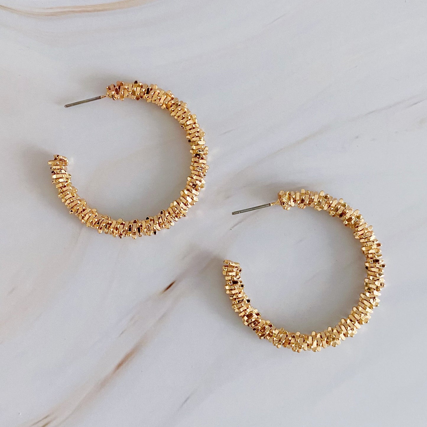 Pebble Stacked Hoops