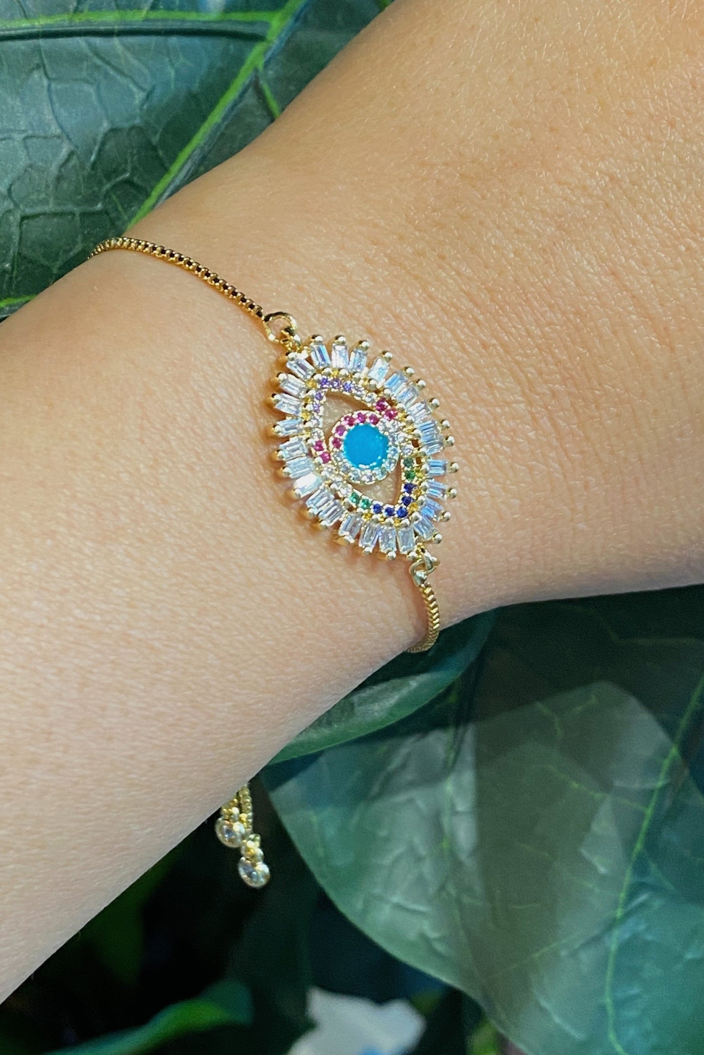 Evil Eye Slider Bracelet