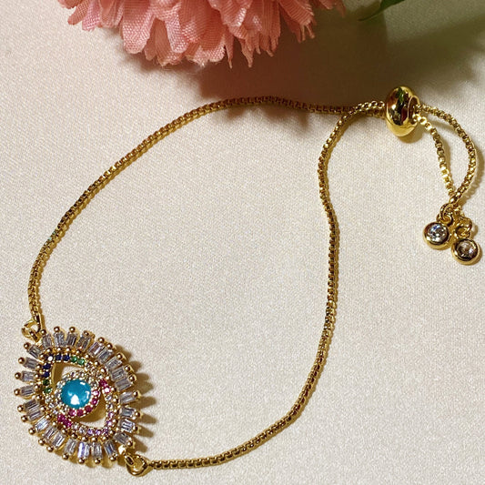 Evil Eye Slider Bracelet