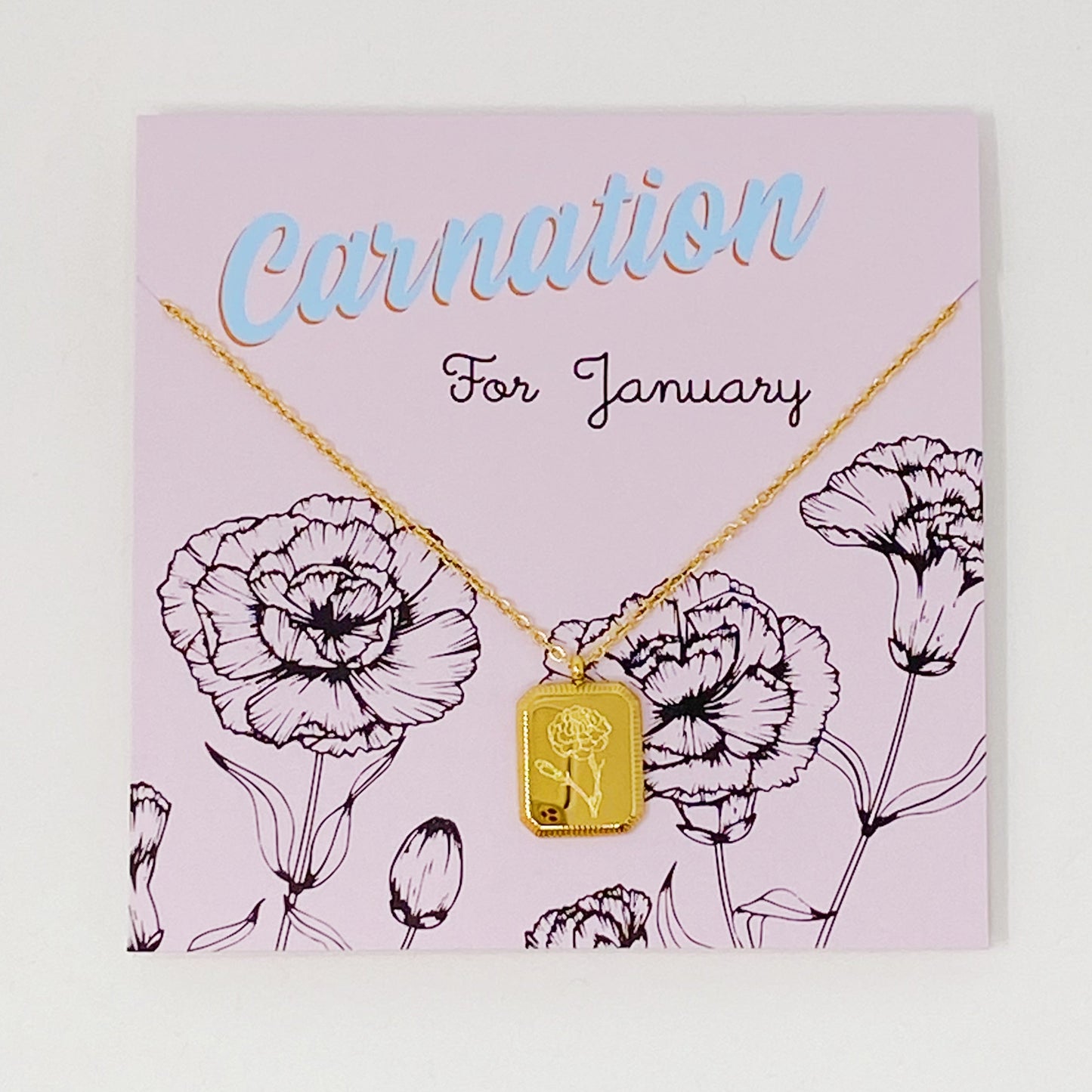 Birth Month Flower Pendant