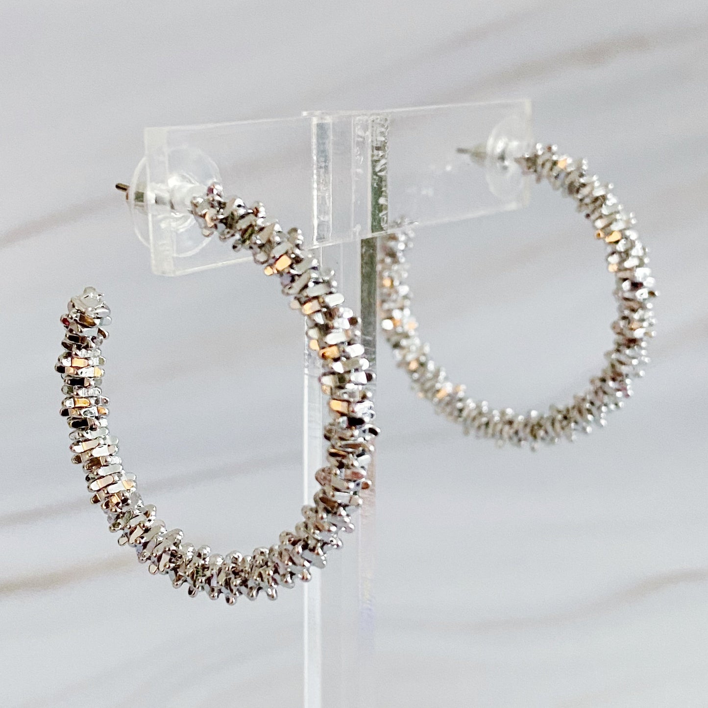 Pebble Stacked Hoops