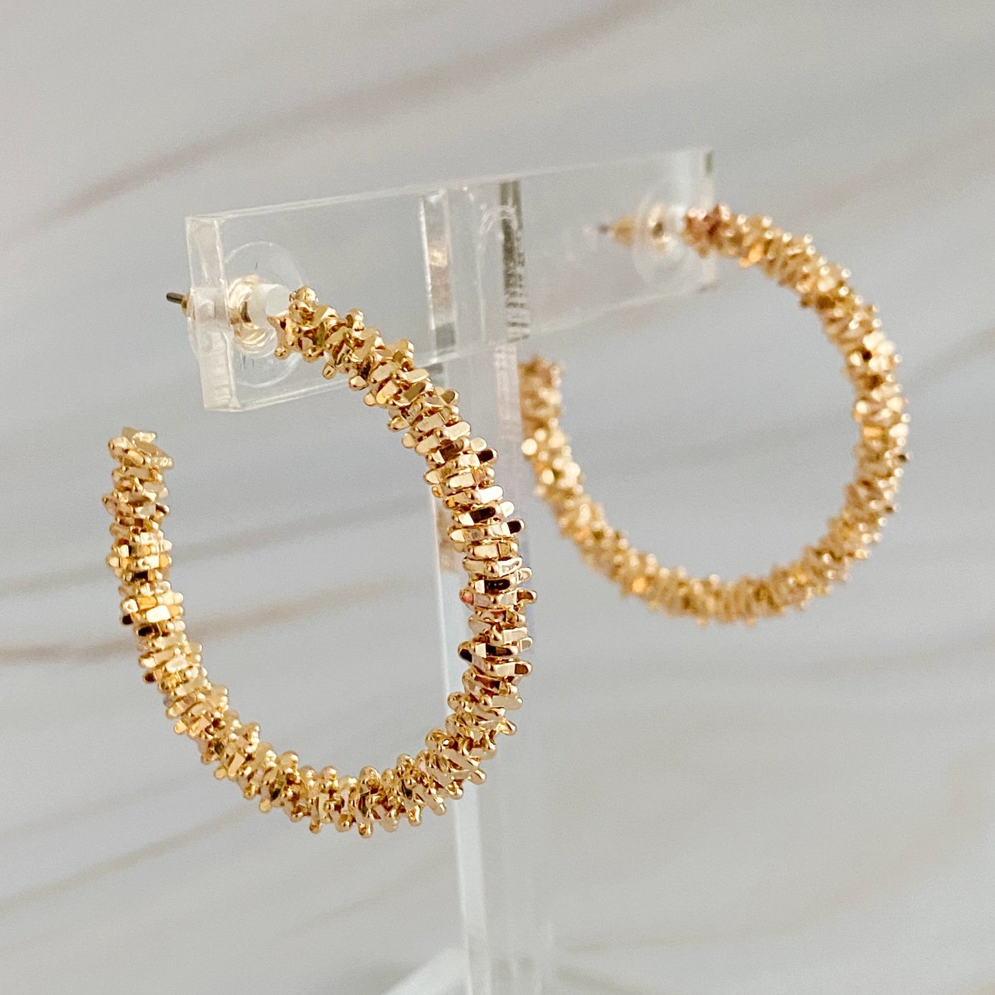 Pebble Stacked Hoops
