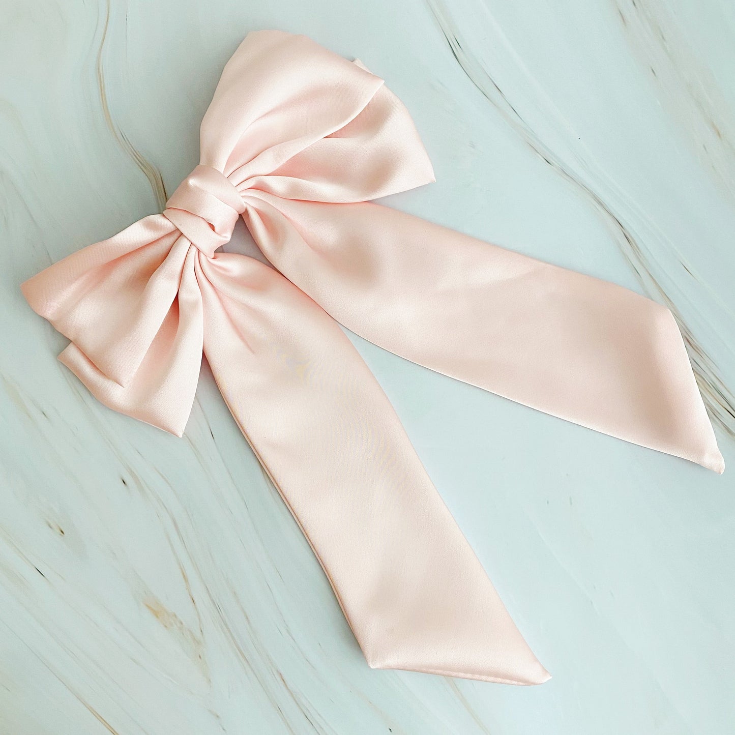 Satin Bow Clip