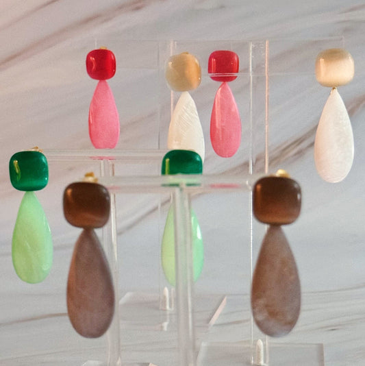 Pastel Stone Earrings