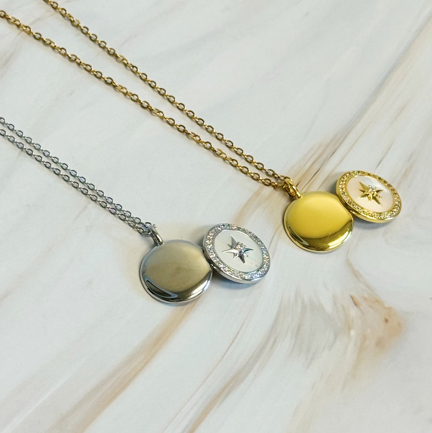 Compass Locket Pendant