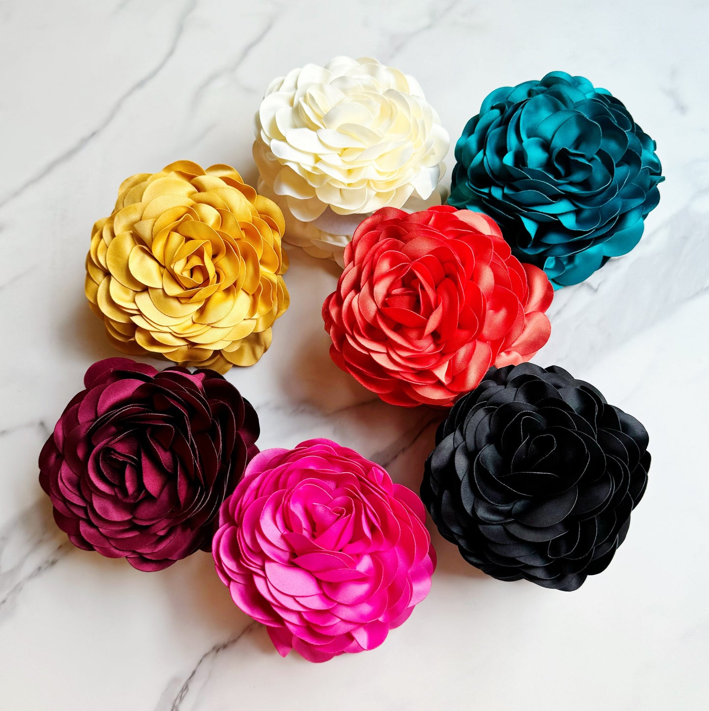Blooming Jewel-Tone Claw Clip