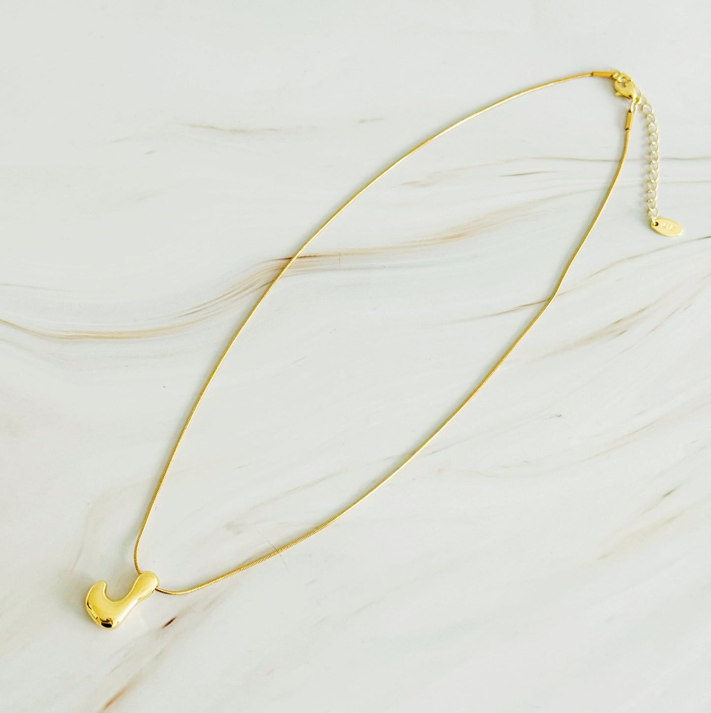 Bubble Initial Pendant