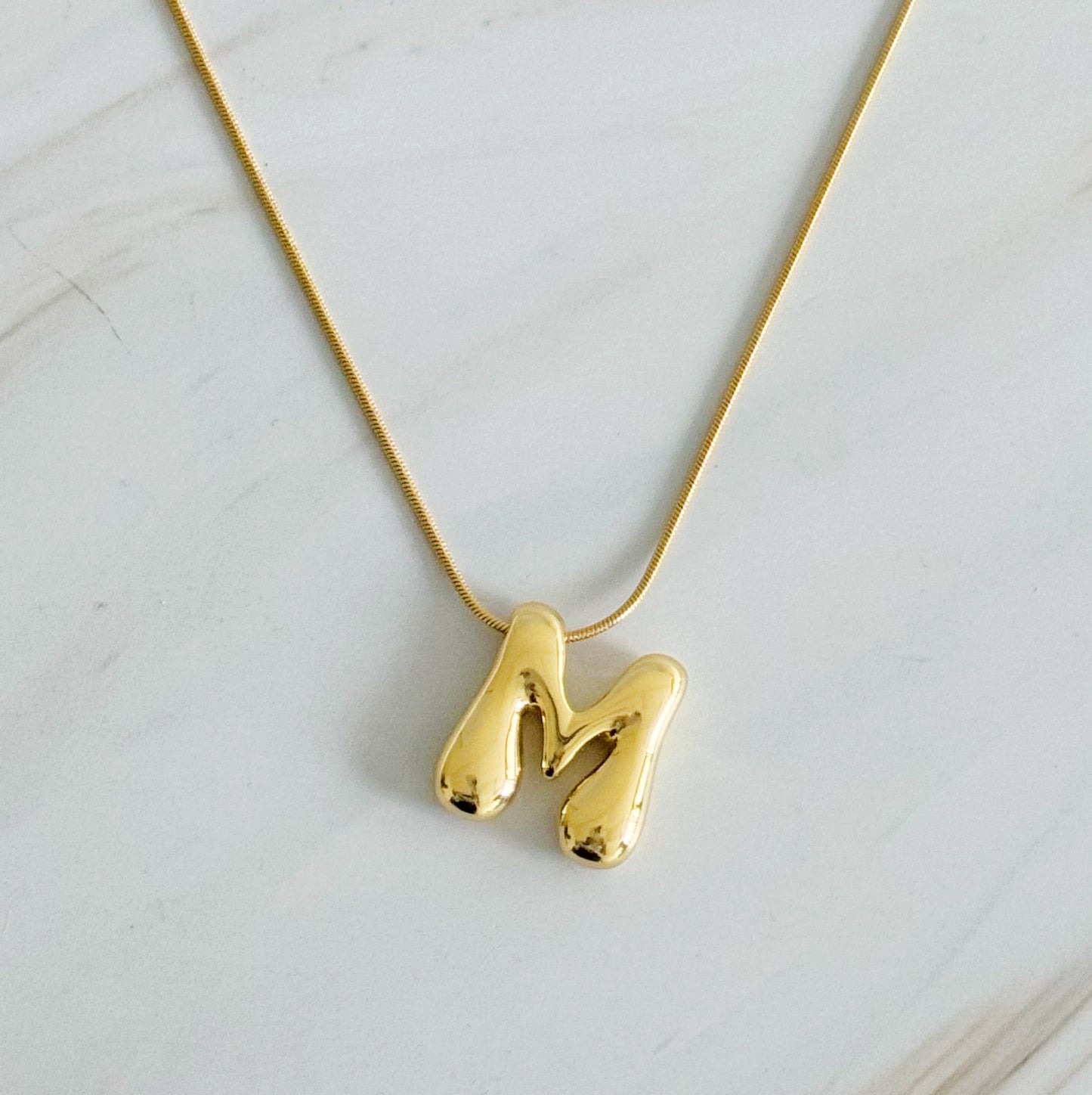 Bubble Initial Pendant