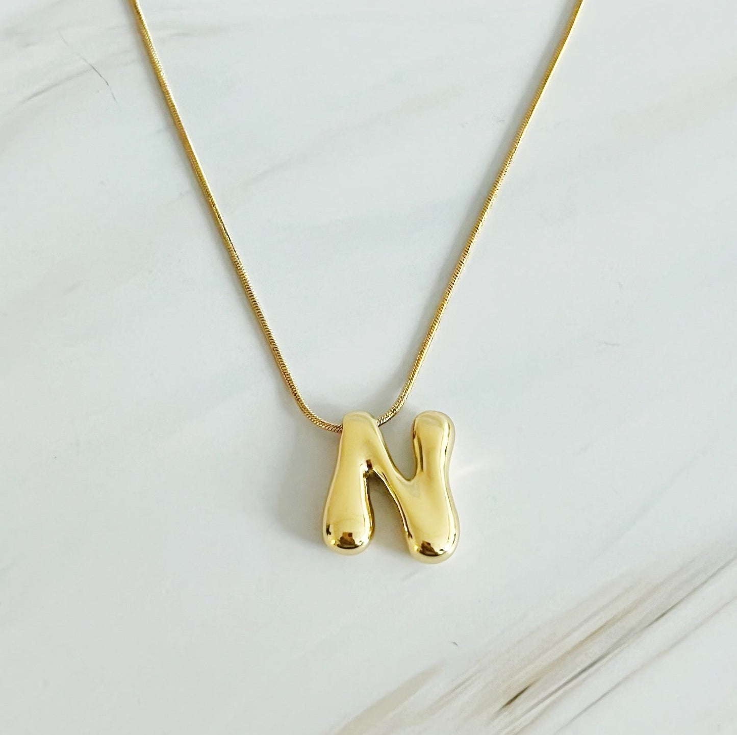 Bubble Initial Pendant