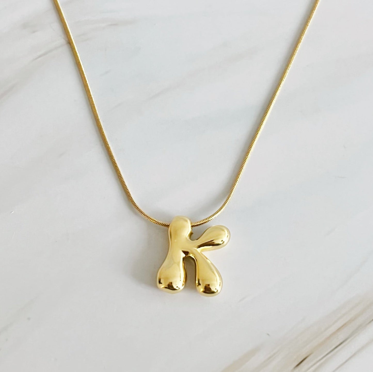 Bubble Initial Pendant