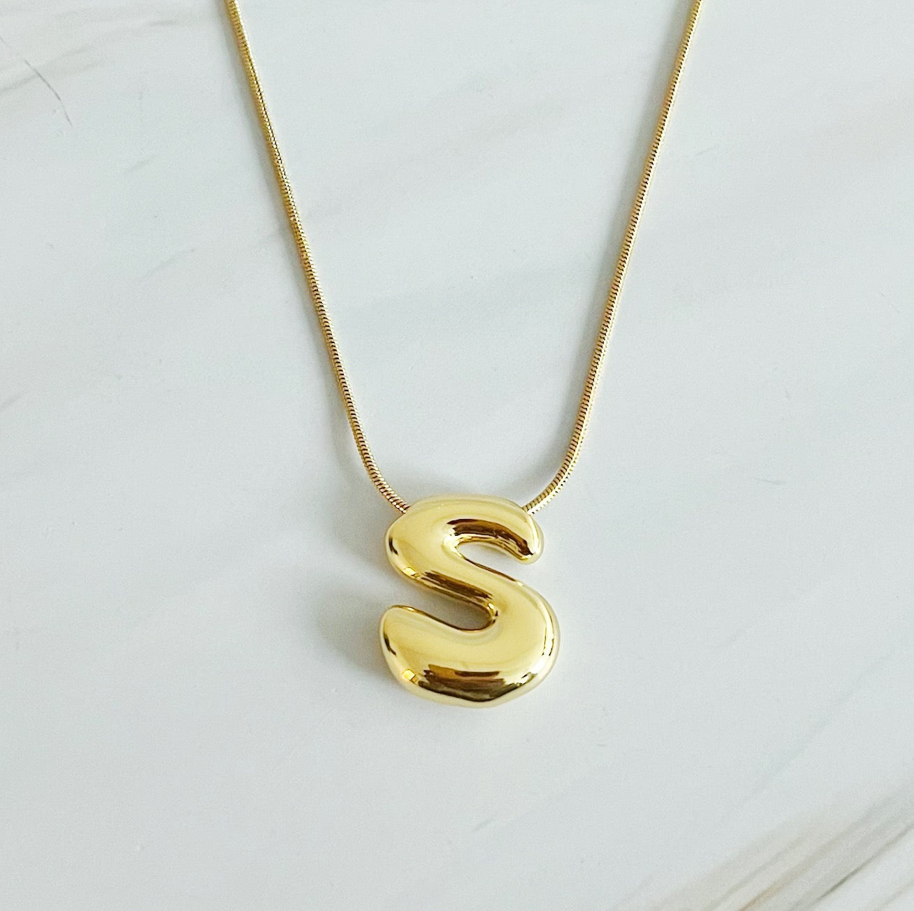 Bubble Initial Pendant