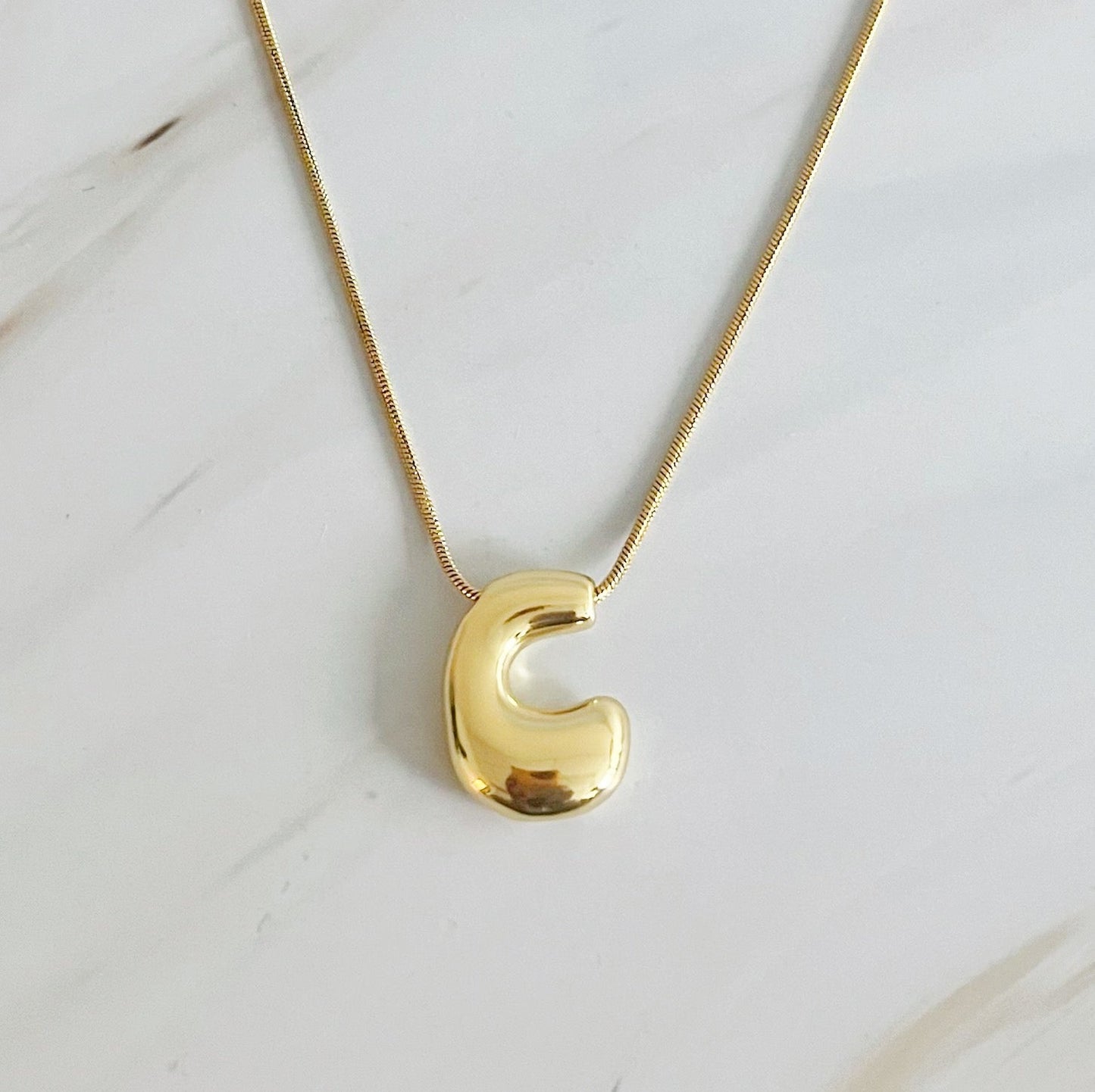 Bubble Initial Pendant