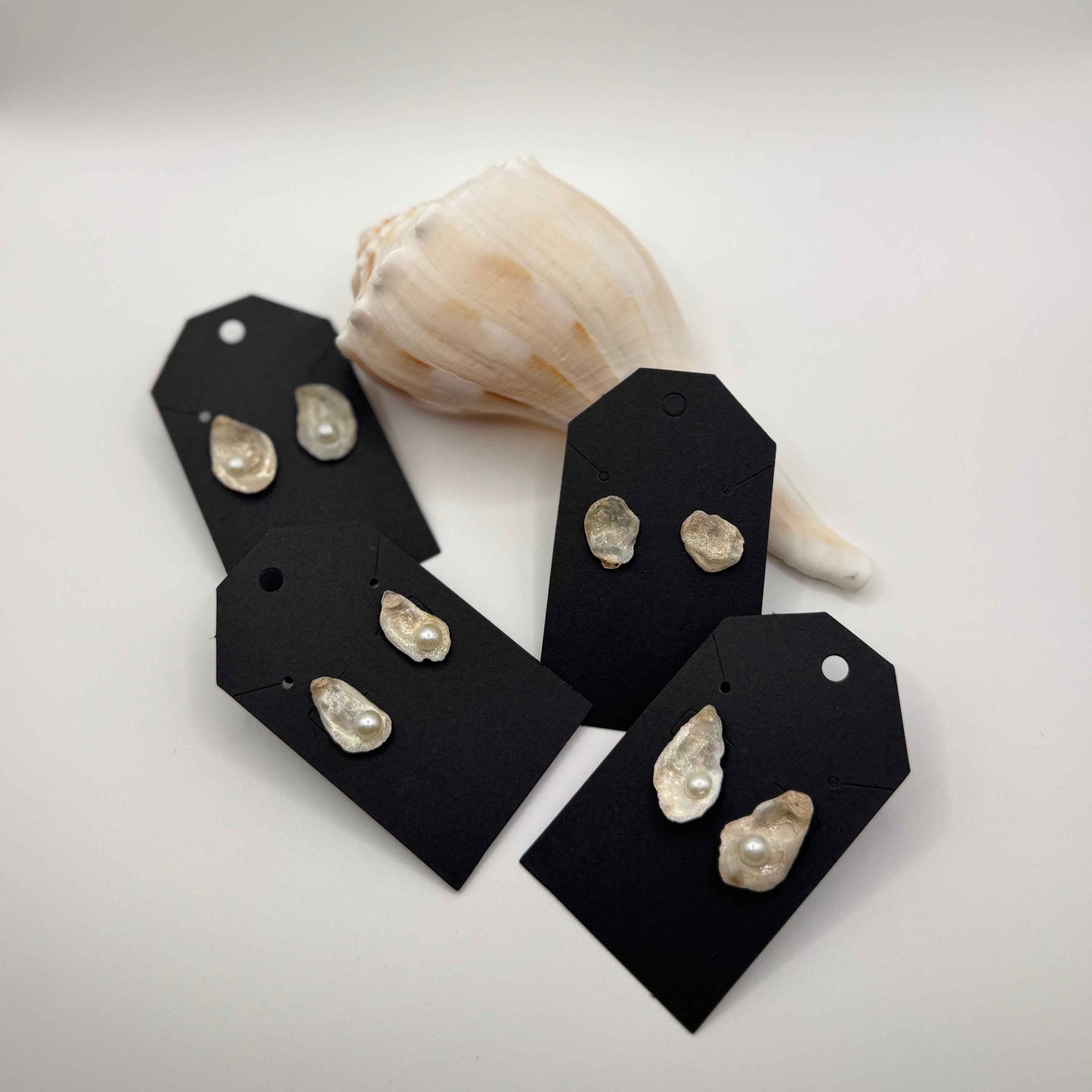 Natural Oyster Shell Earrings