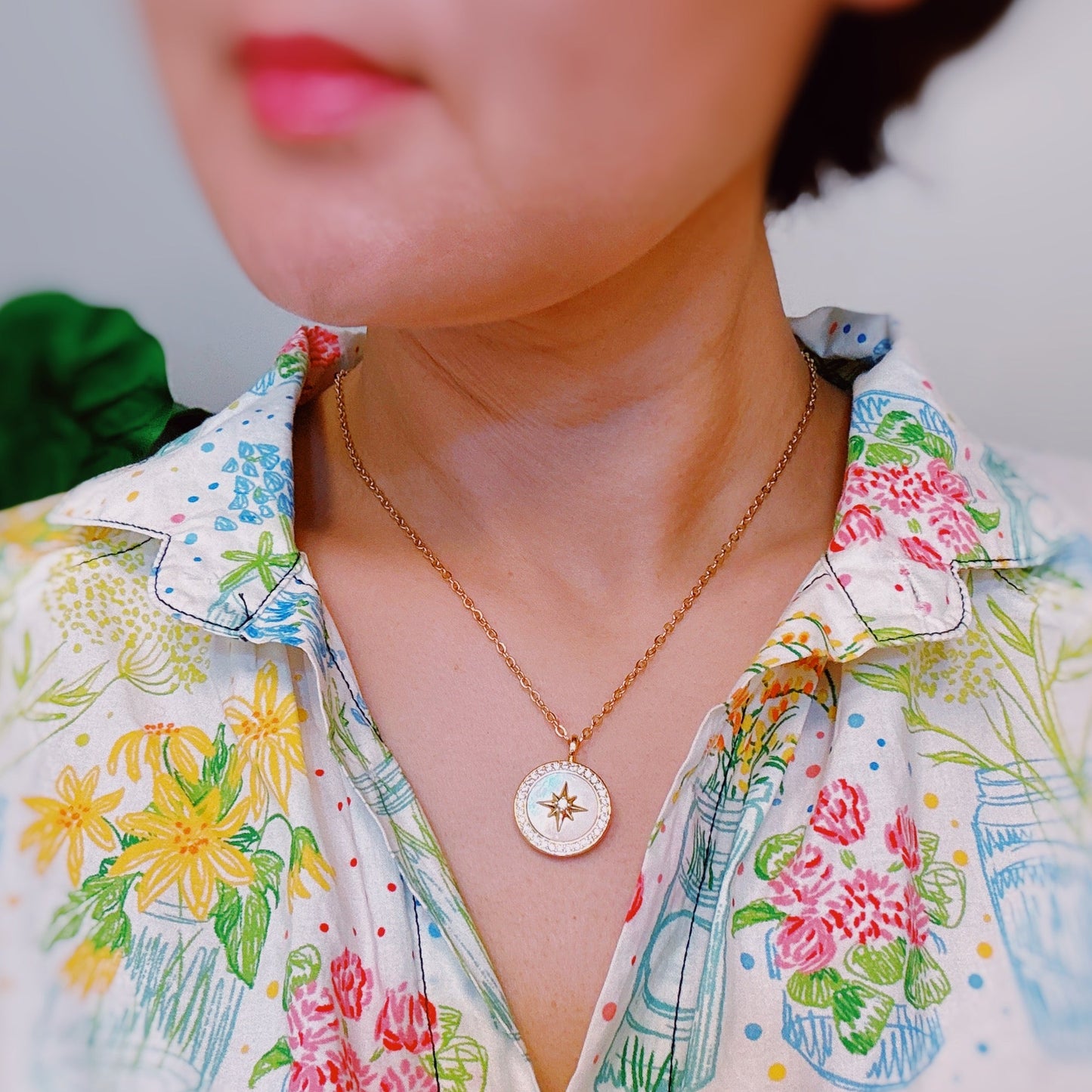 Compass Locket Pendant