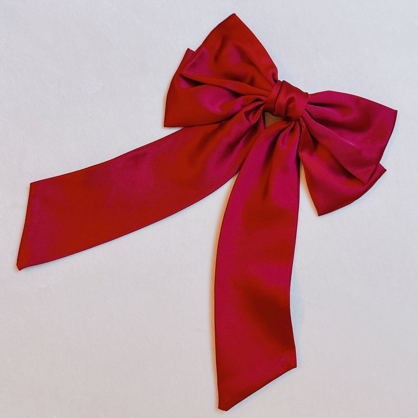 Satin Bow Clip