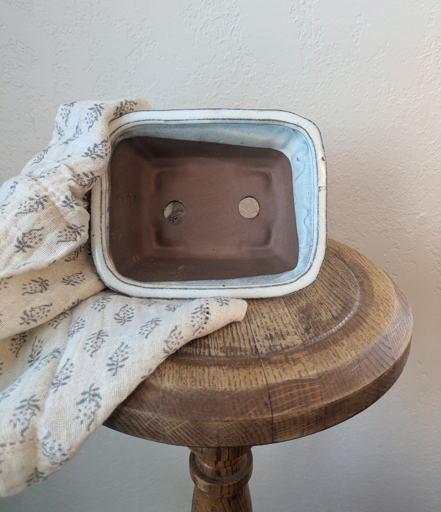 Ceramic Creme Bonsai Pot