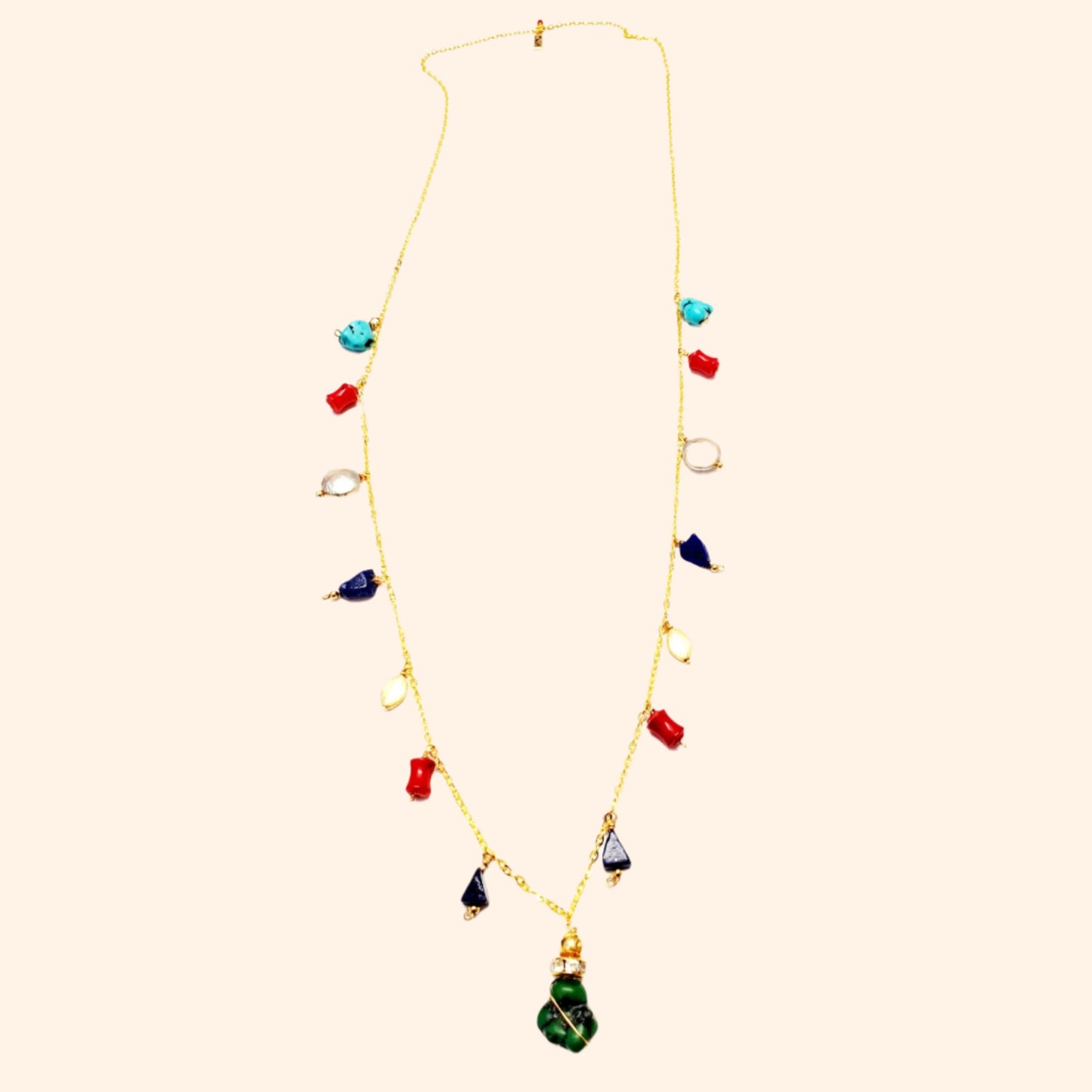 Stone Charm Necklace