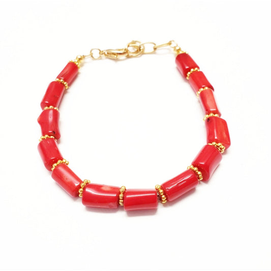 Coral Strung Bracelet