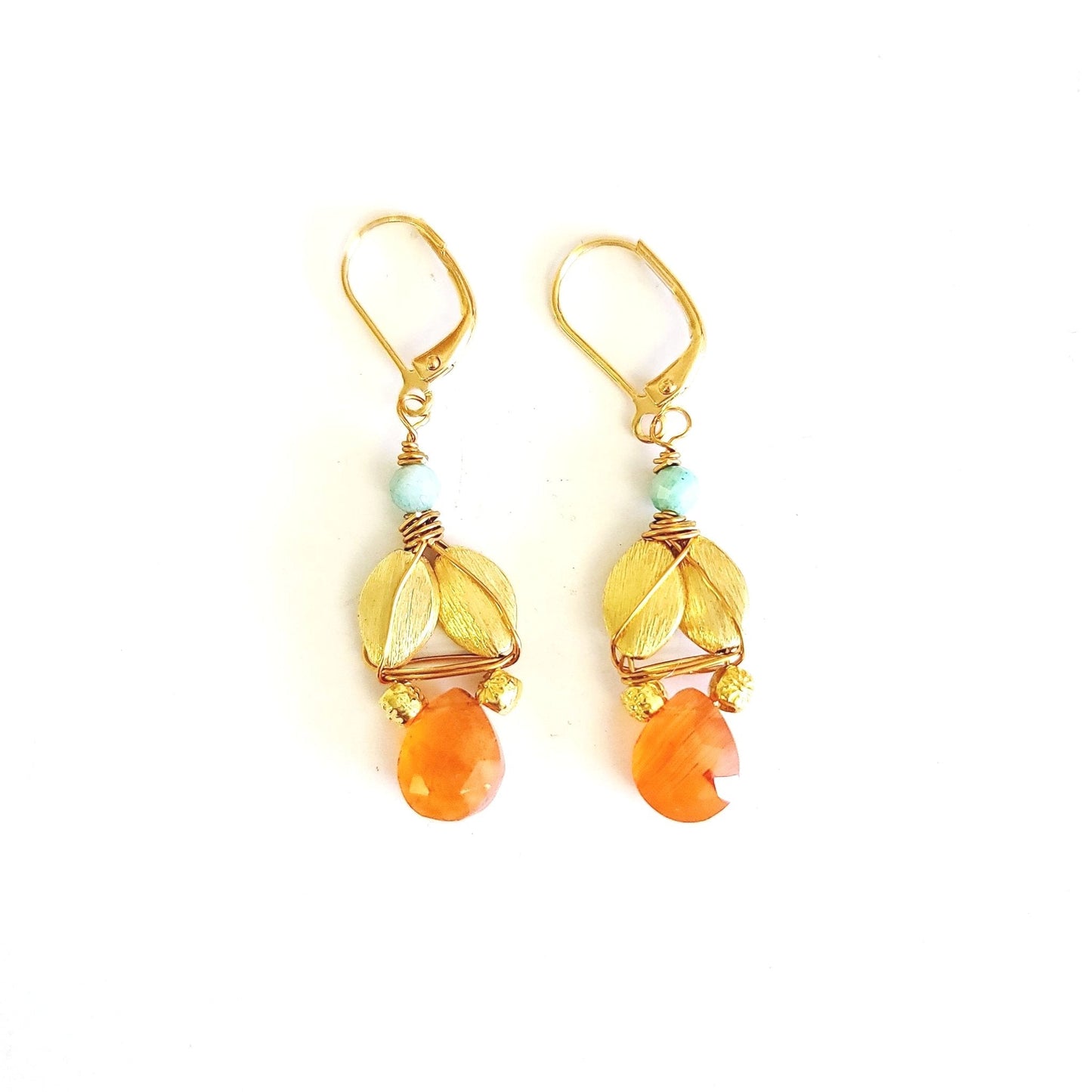 Carnelian Drop Earrings