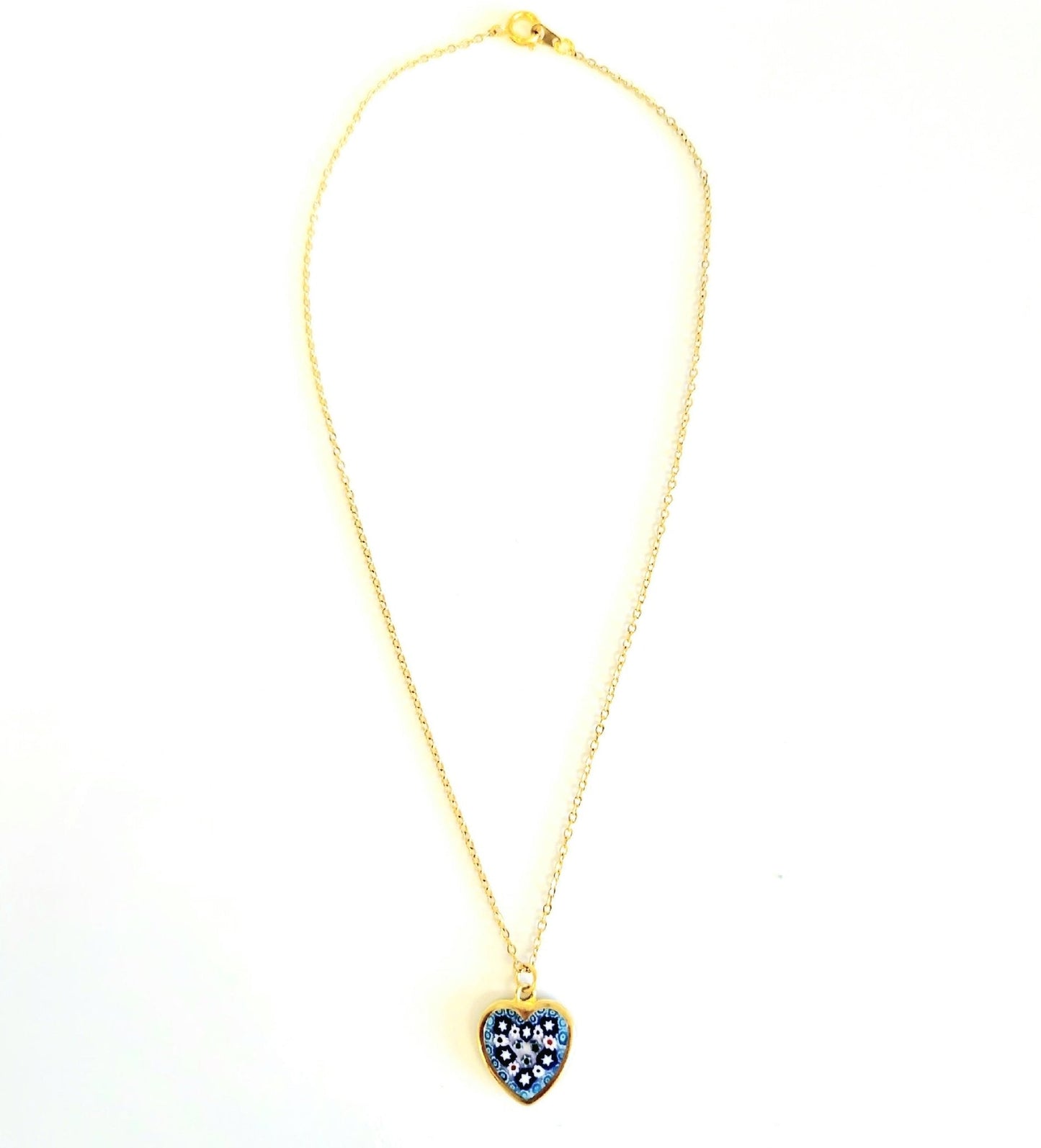 Italian Glass Heart Pendant