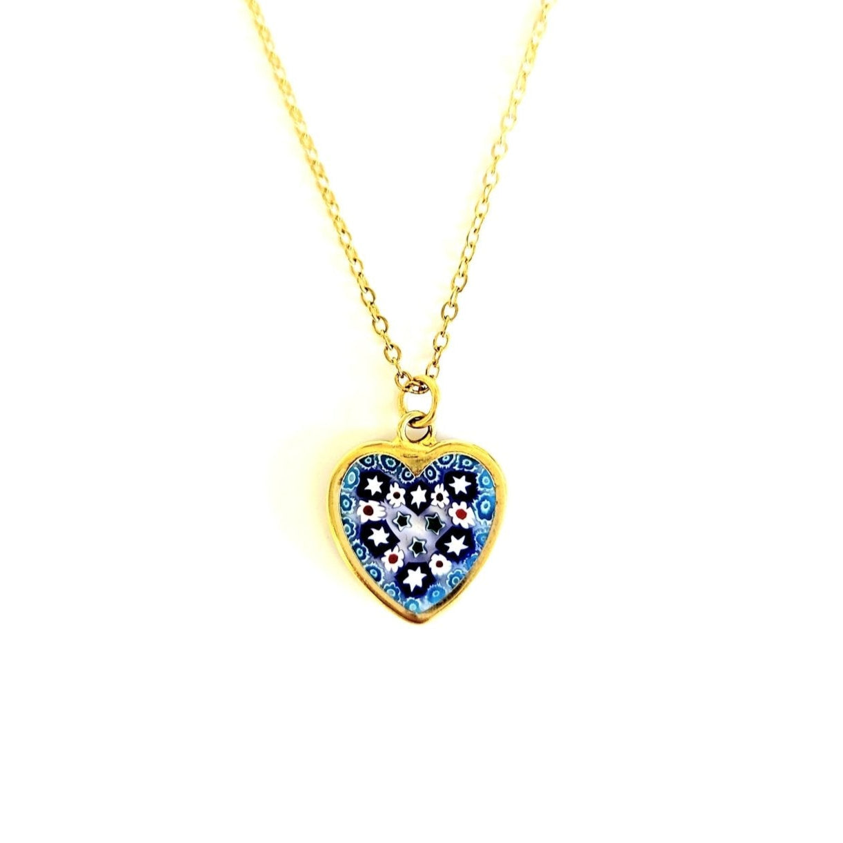 Italian Glass Heart Pendant