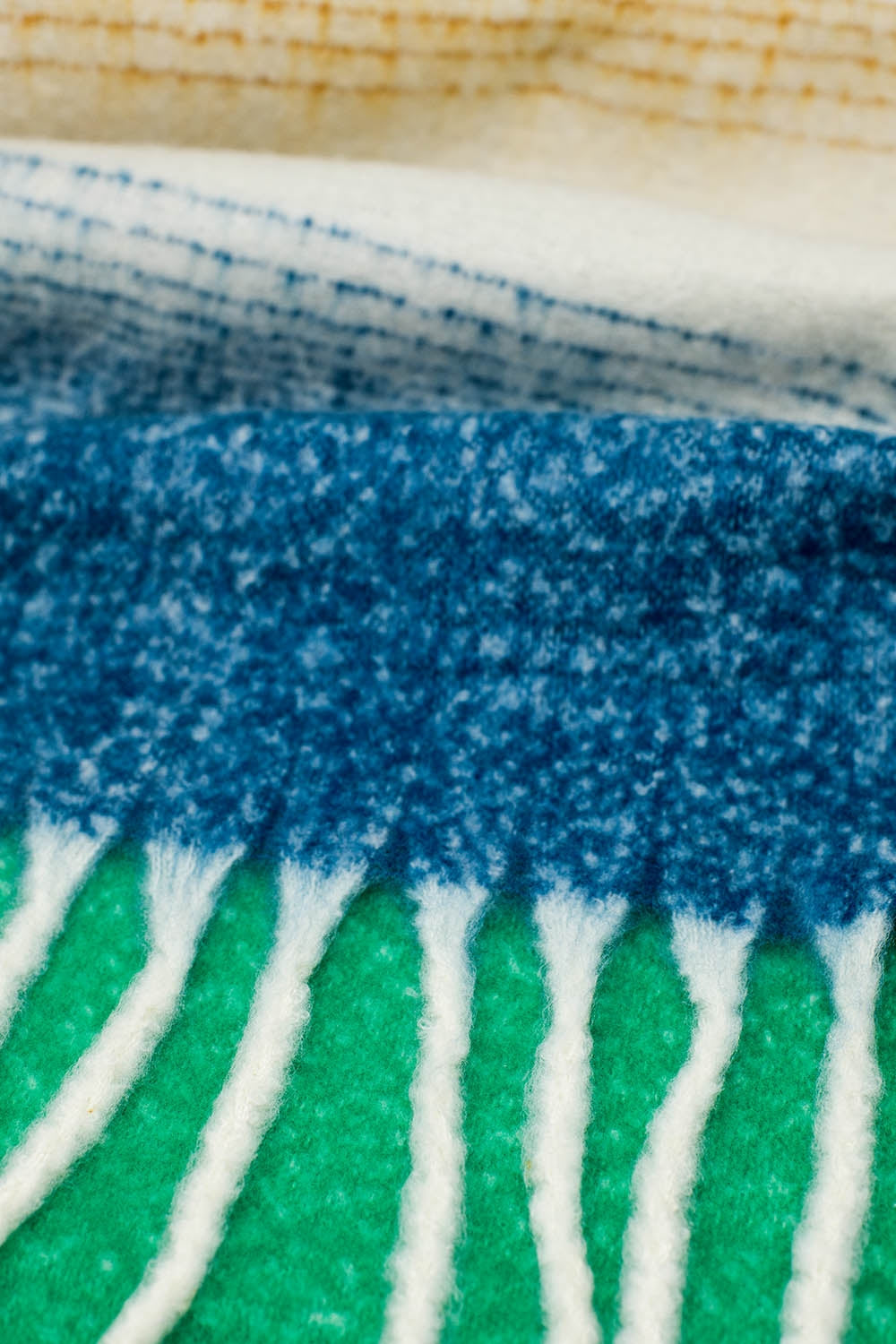 Striped Chunky Knit Scarf