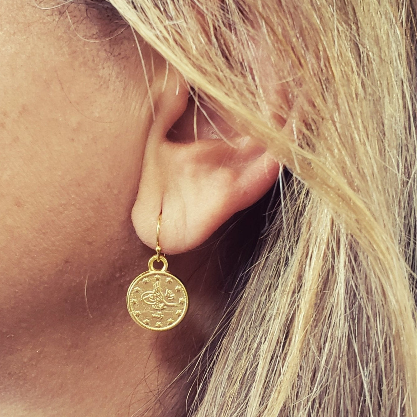Old Ottoman Pendant Earrings