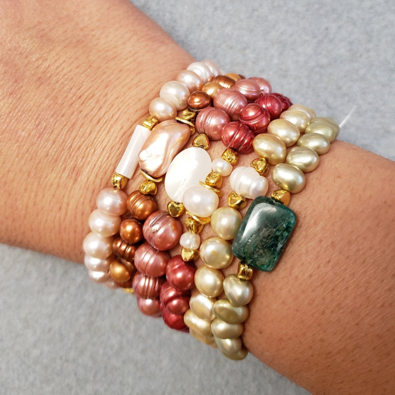 Pearla Stackable Bracelets