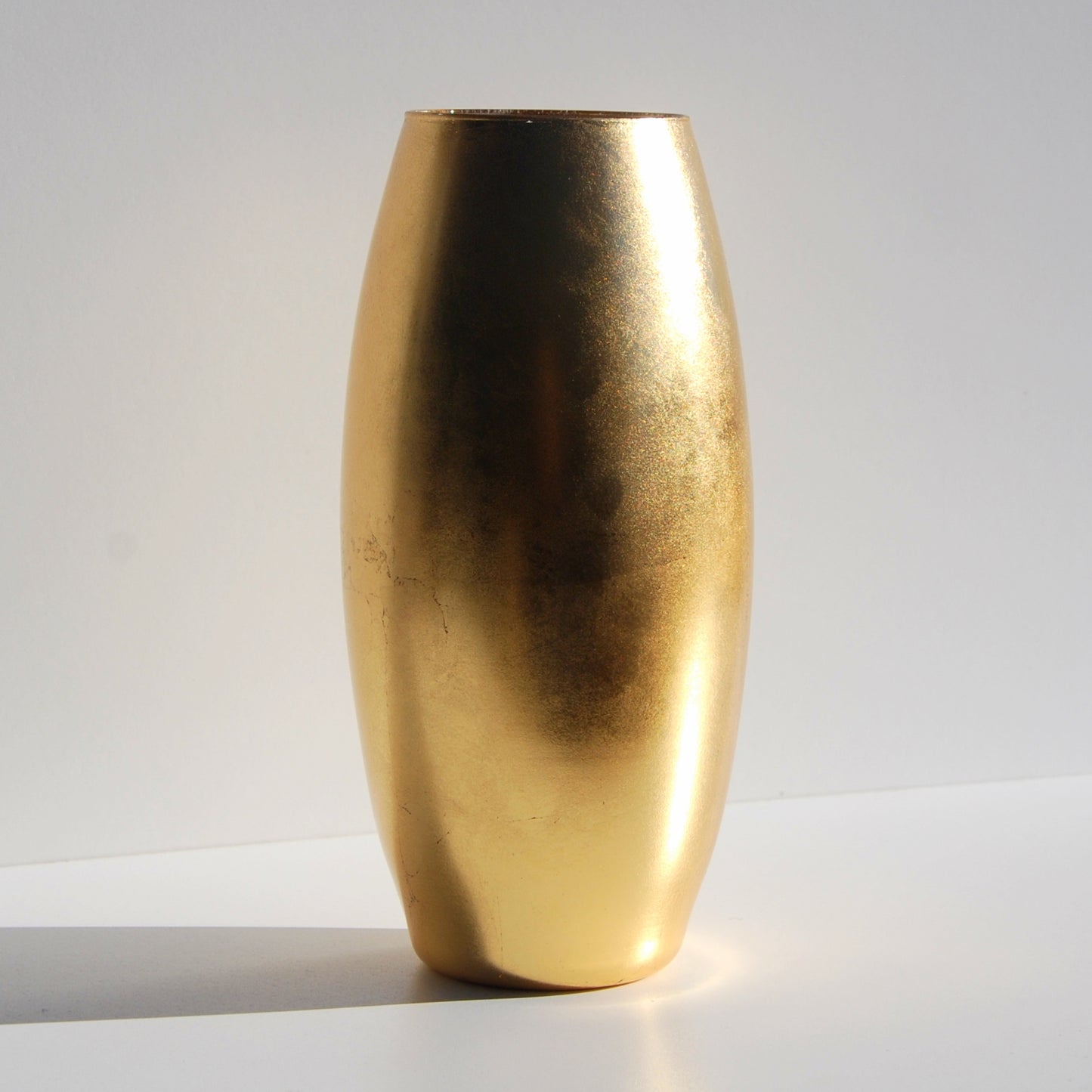 Gilt 10" Gold Gilded Oval Vase