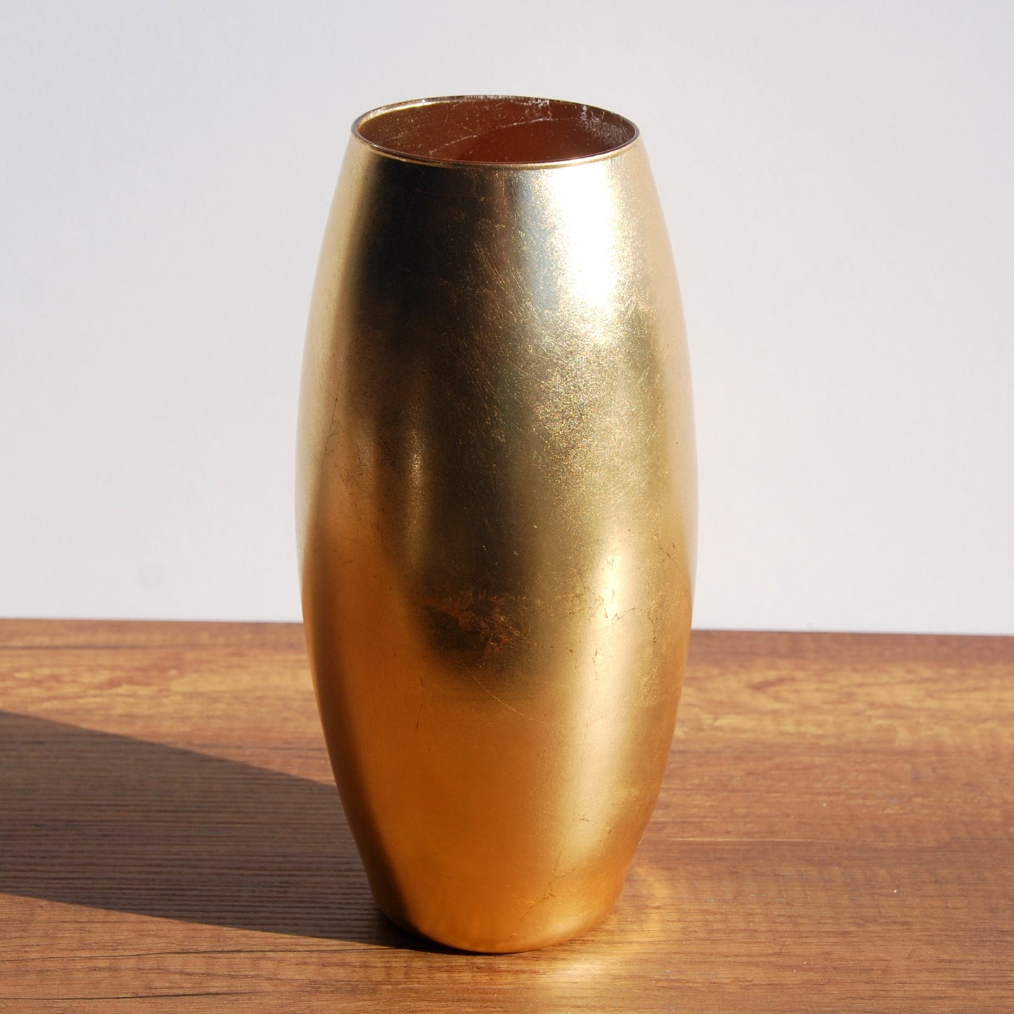 Gilt 10" Gold Gilded Oval Vase