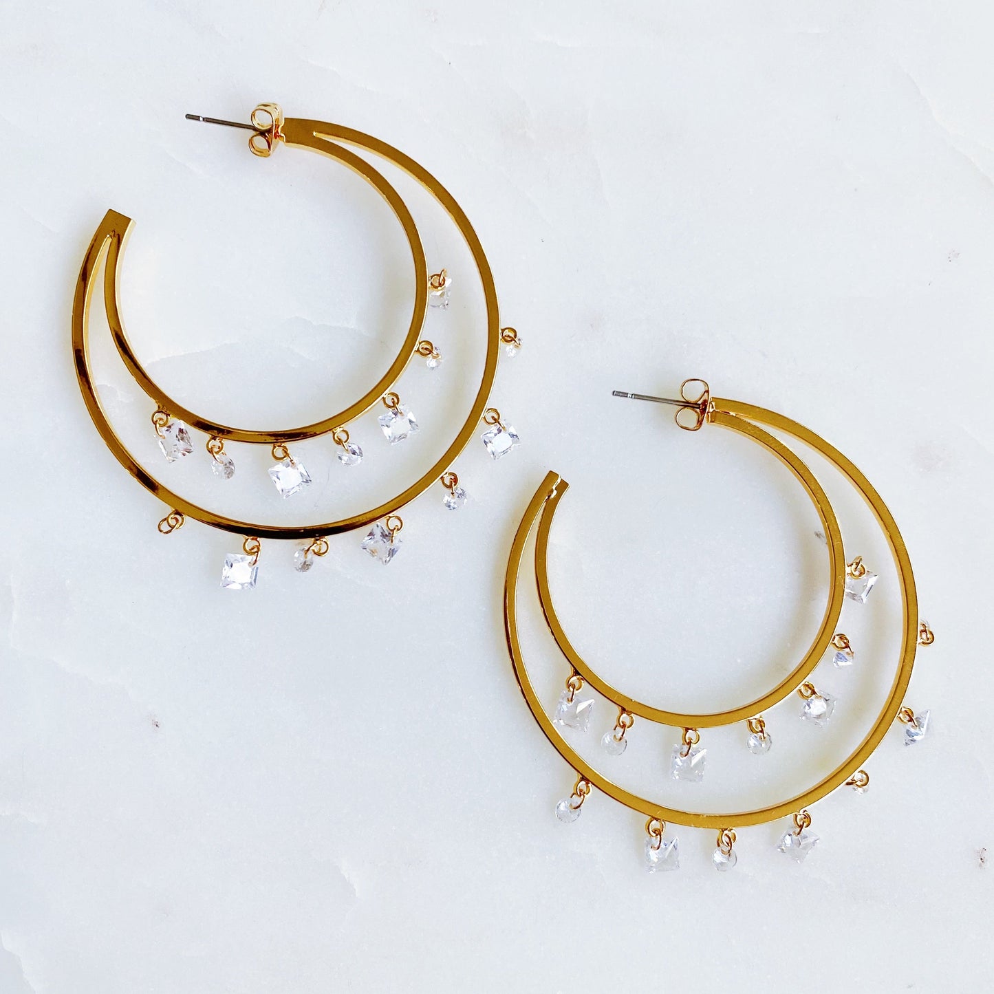 Crystal Fragments Layered Hoops
