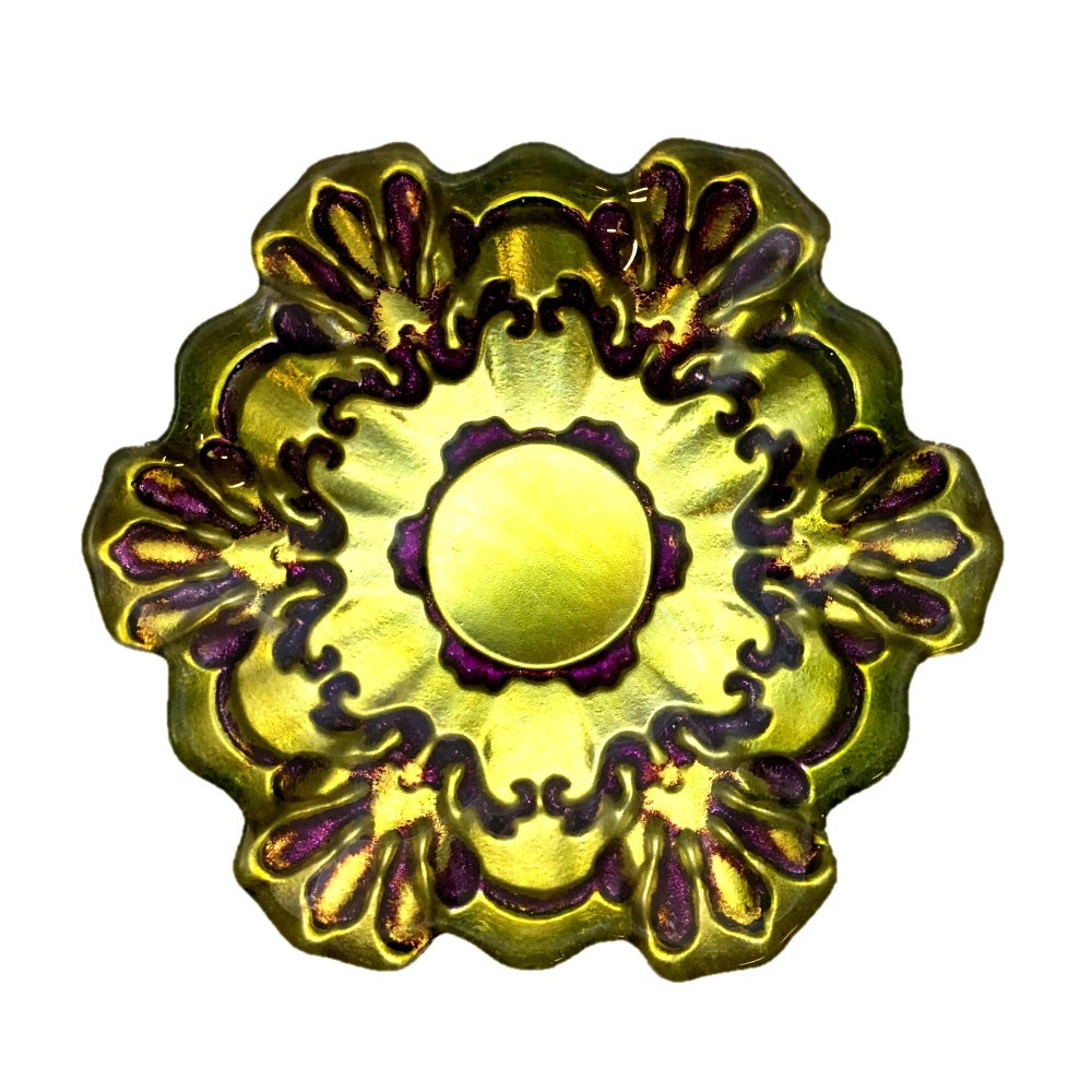 18oz Green & Purple Jumbo Cup and Saucer Pair