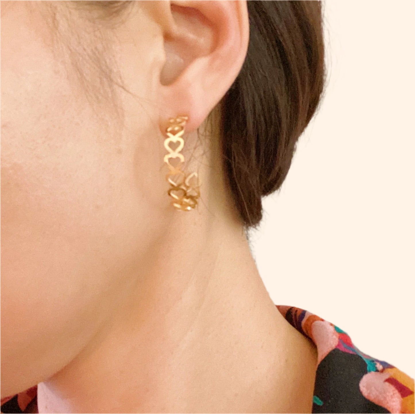 Linked Heart Hoops