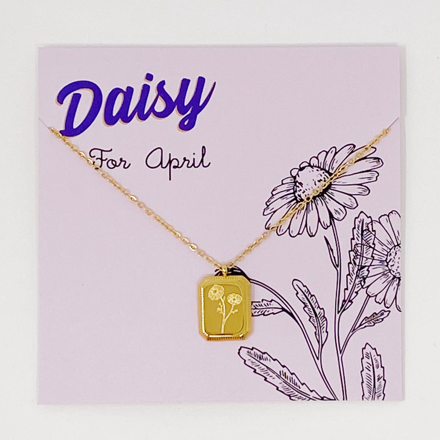 Birth Month Flower Pendant