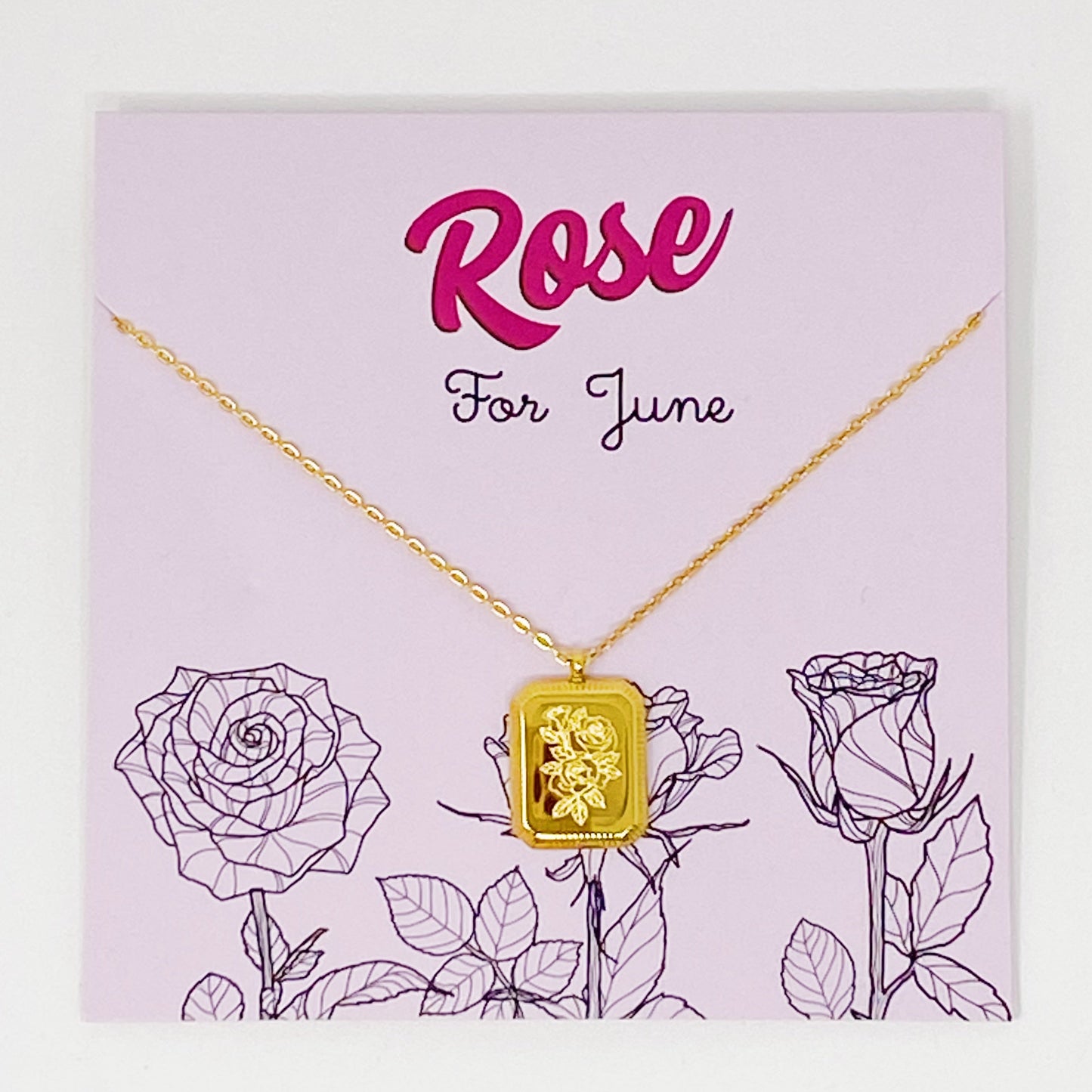 Birth Month Flower Pendant