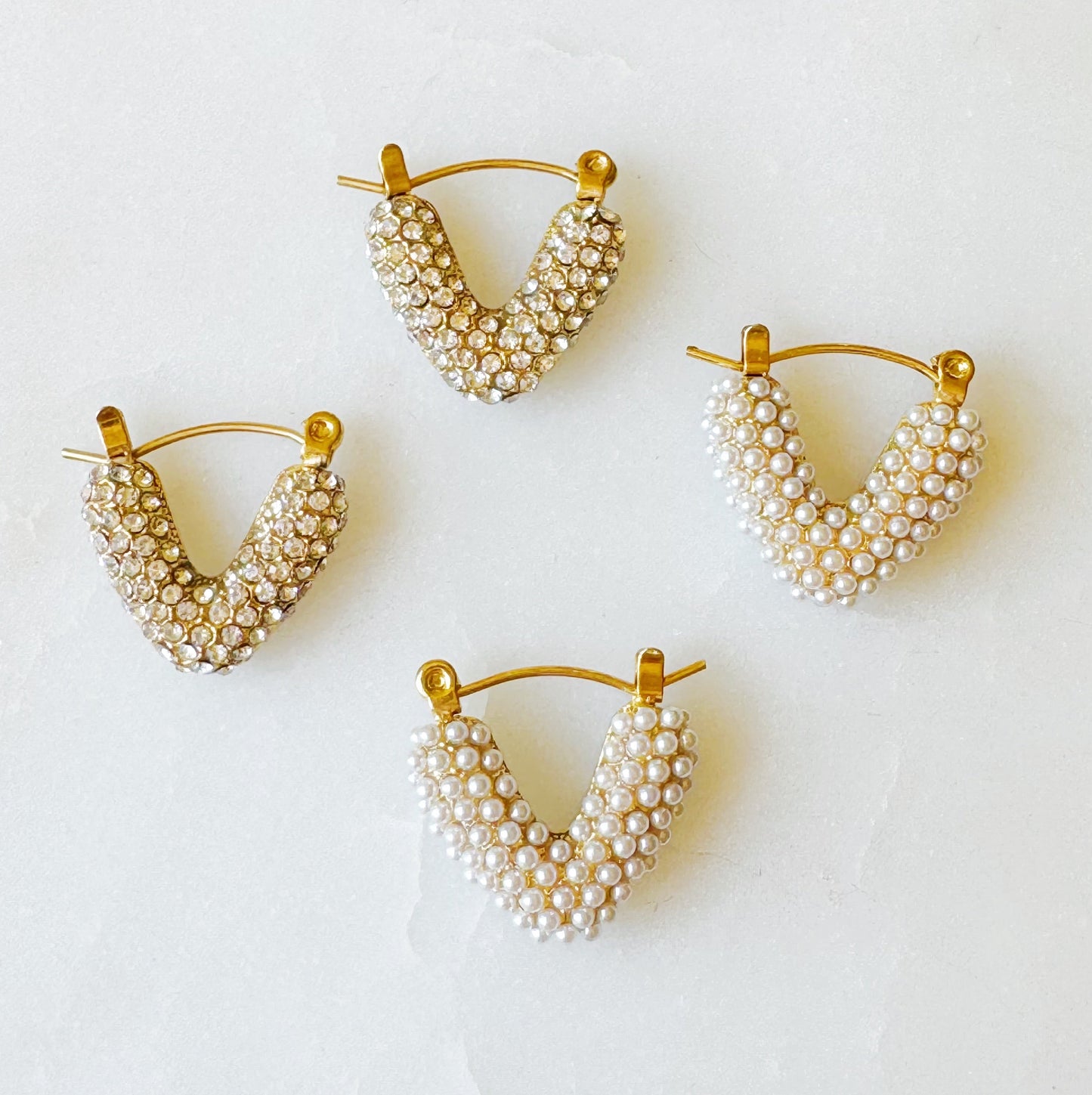V Shaped Hoops