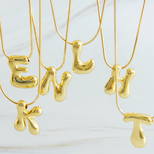 Bubble Initial Pendant