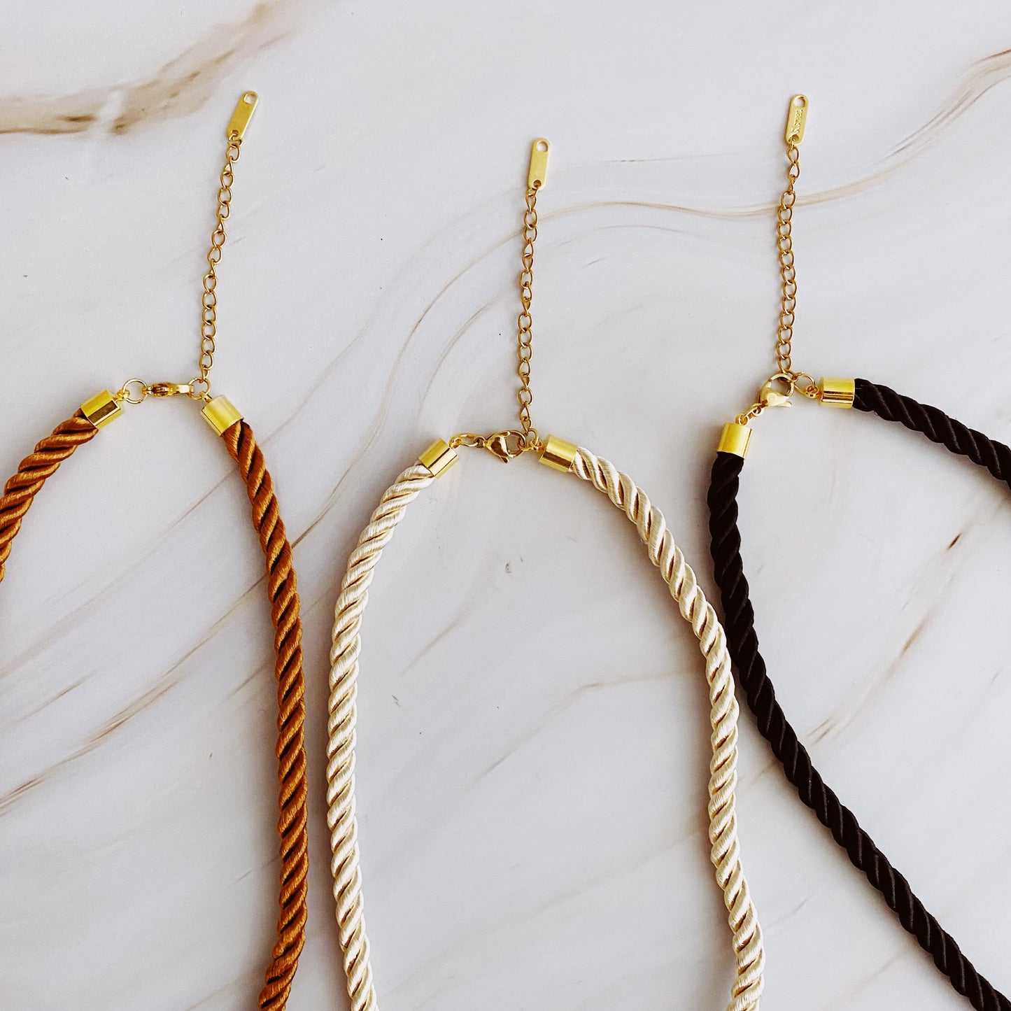 Baroque Pearl Satin Rope Necklace