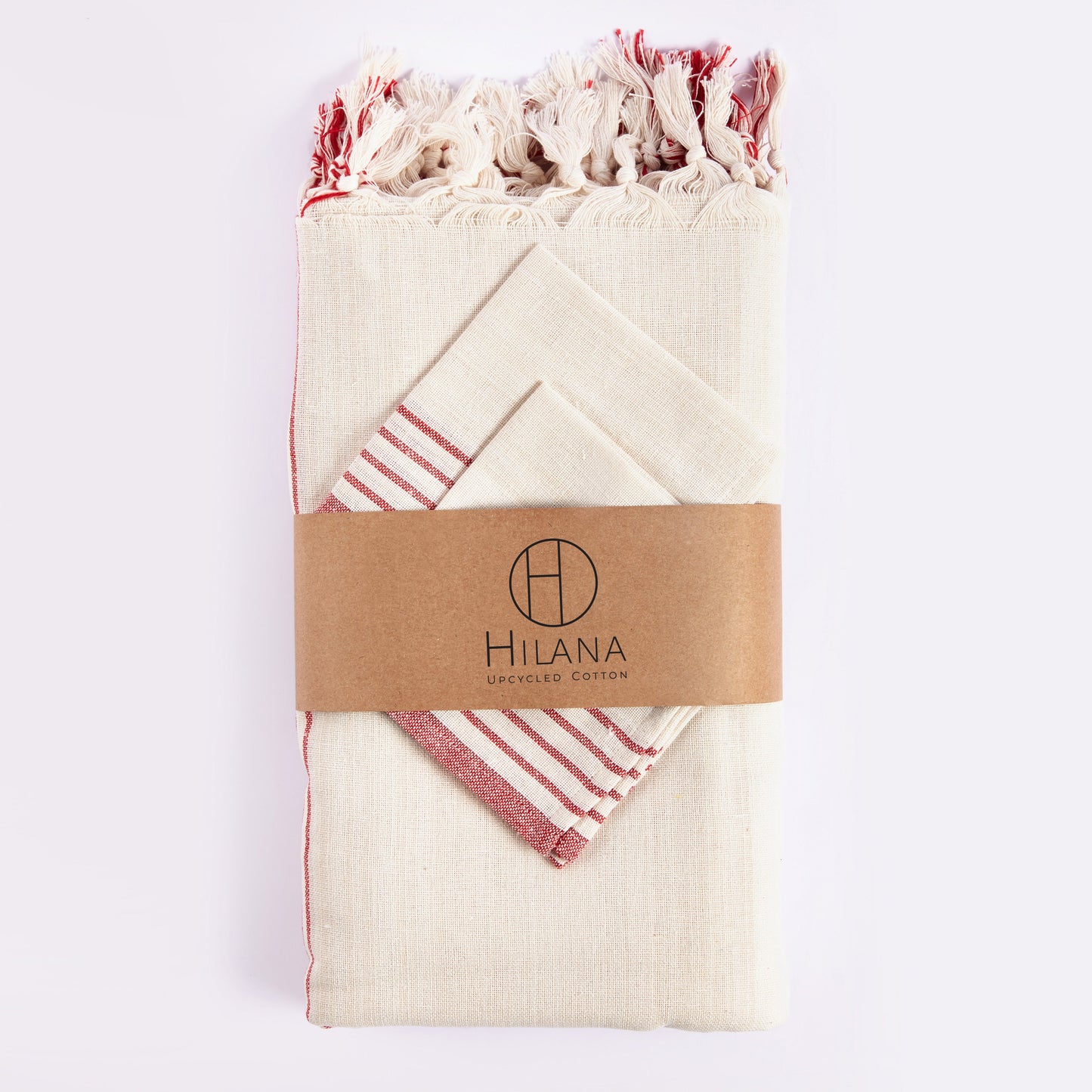 Kayseri Red Tablecloth Set