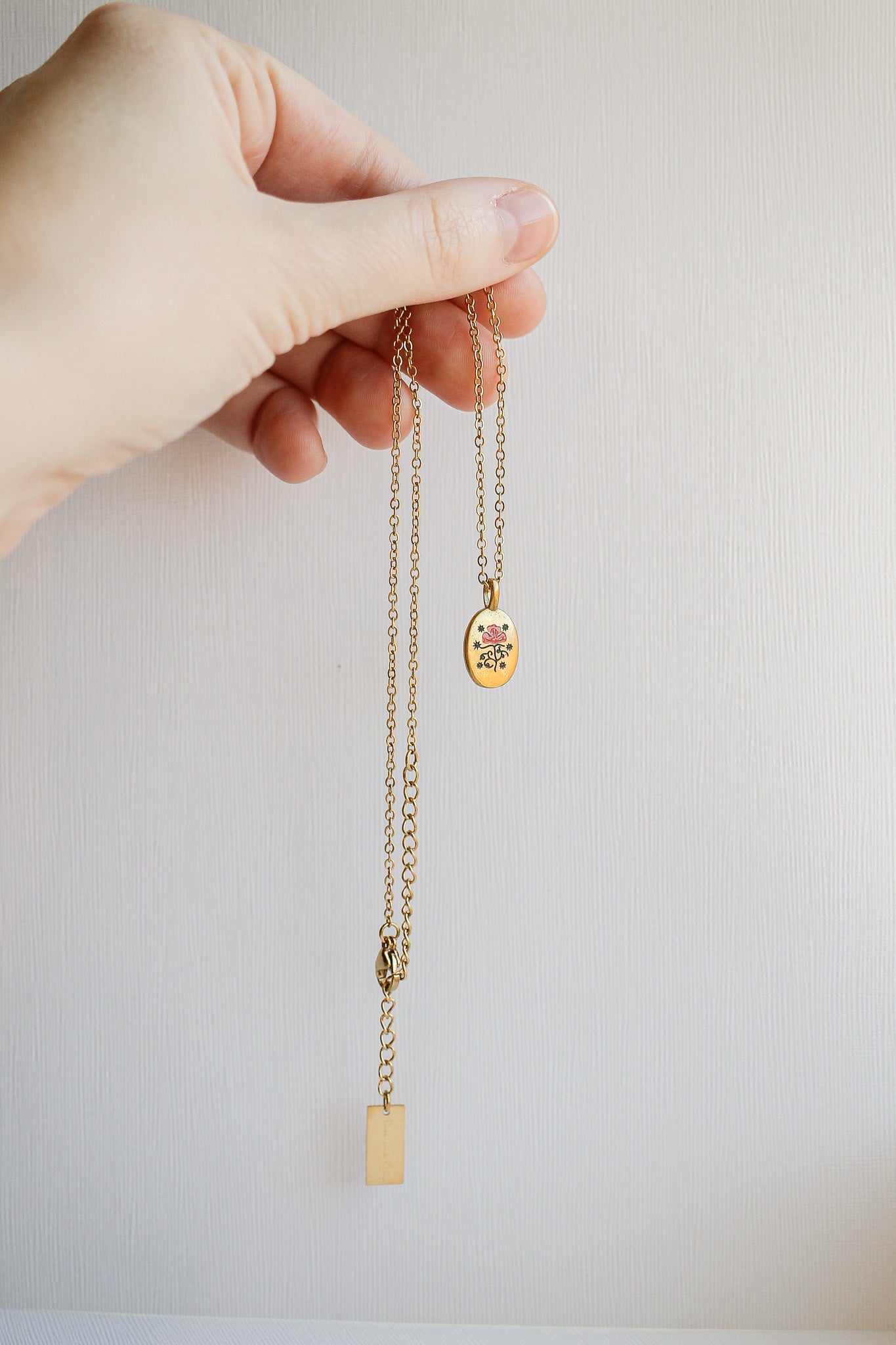 Irene Necklace in Red and Gold