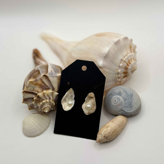 Natural Oyster Shell Earrings
