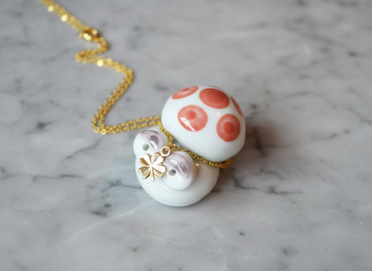 Gold Lucky Clover Necklace